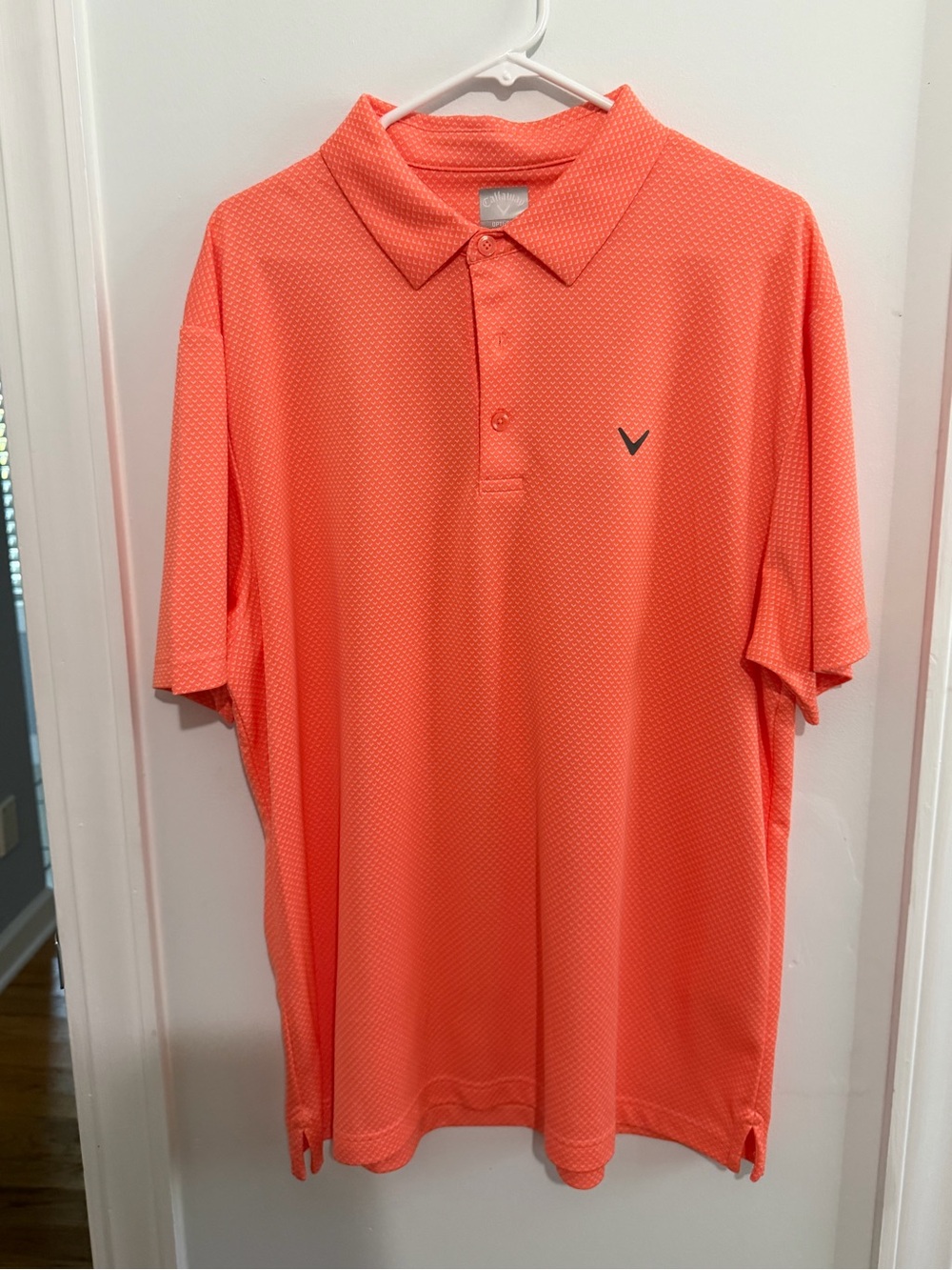 Callaway Men's Polo Shirt in Coral Orange